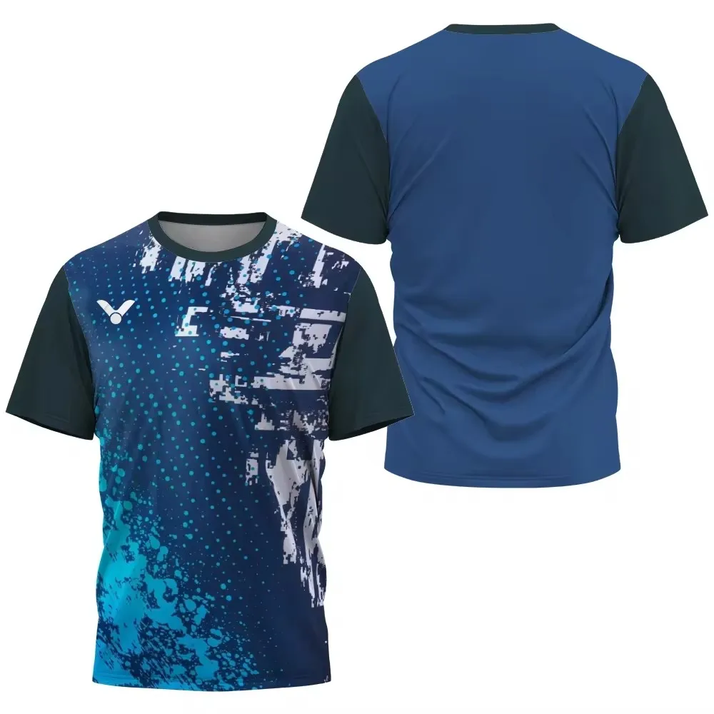 Men Gym Sportswear Breathable Badminton T-Shirts Unisex Sportwear Top Fitness Short Sleeve Daily Running Training Man Sportswear