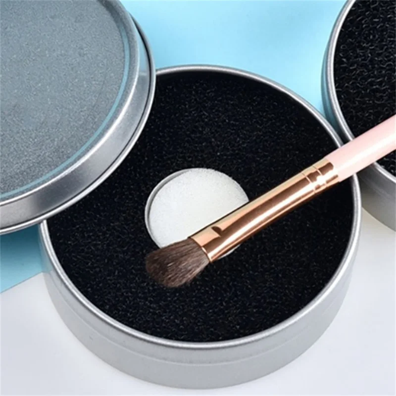 電動アイシャドウブラシクリーナー,スポンジ,メイクブラシ,クイックカラーオフ,クリーニングツール,1個