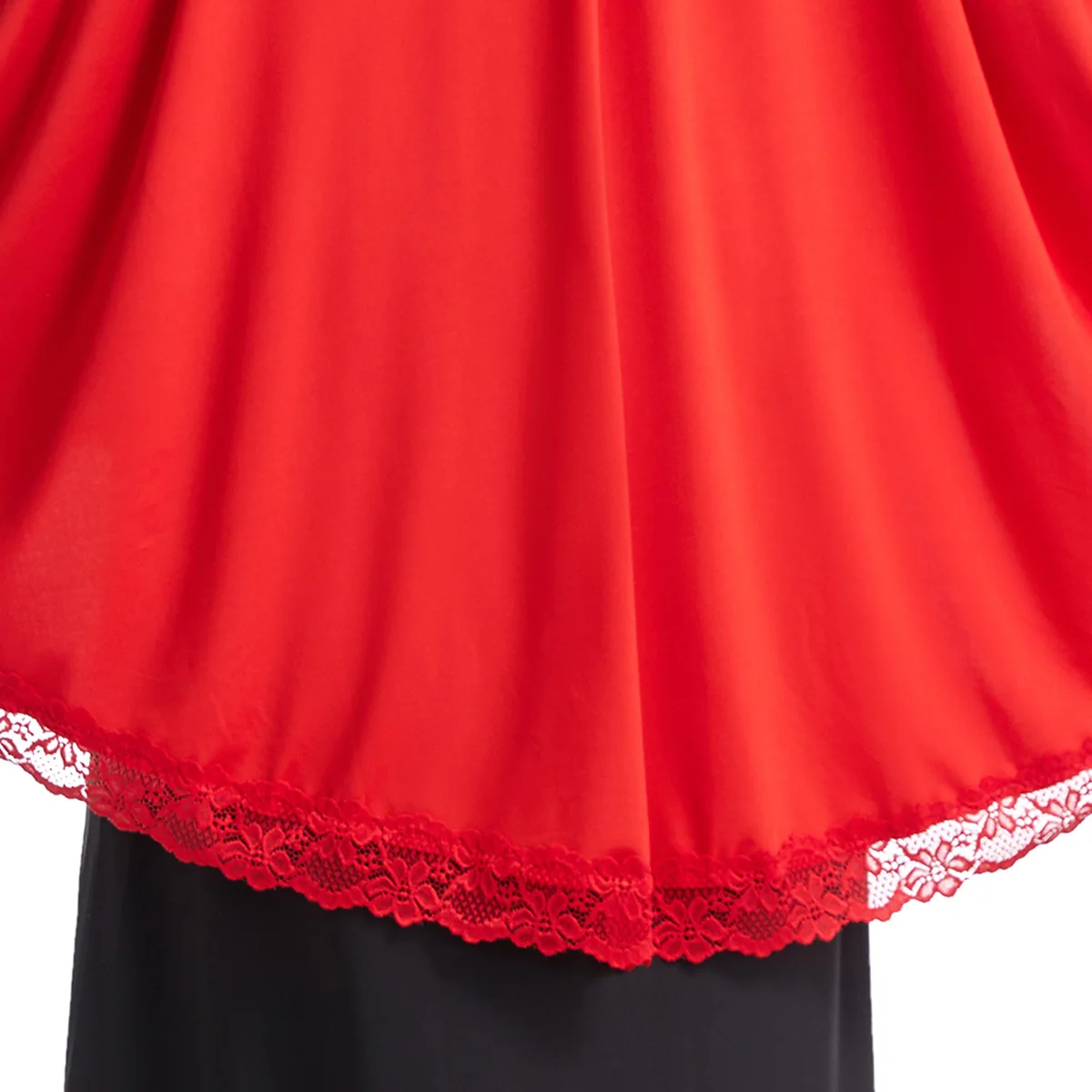 Vestido Muçulmano de Seda Leite Feminino, Bainha de Renda, Capa Longa, Hijab de Senhora, Monocromático