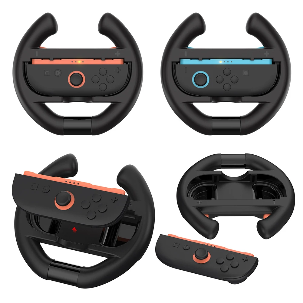 Veli da corsa da 2 pezzi per Switch 2 Supporto per maniglia per controller per ruote da gioco da corsa per Nintendo per Switch 2 Accessori da gioco