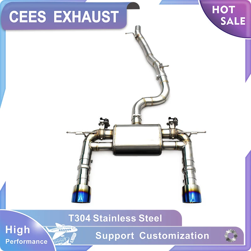 

CEES Valvetronic Exhaust Catback System for Audi TT TTS 2.0T AWD Quattro Version 2015-2019 Stainless Steel Sport Pipes Muffler