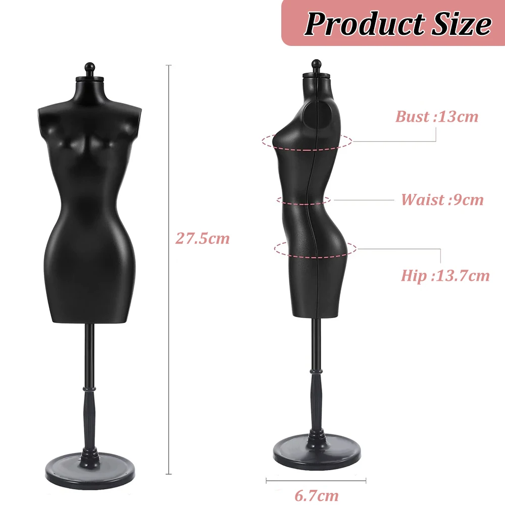 Doll Dress Form Cloth Gown Display Support Holder Demountable Display Stand  Accessories for Doll Dresses Dollhouse Decoration