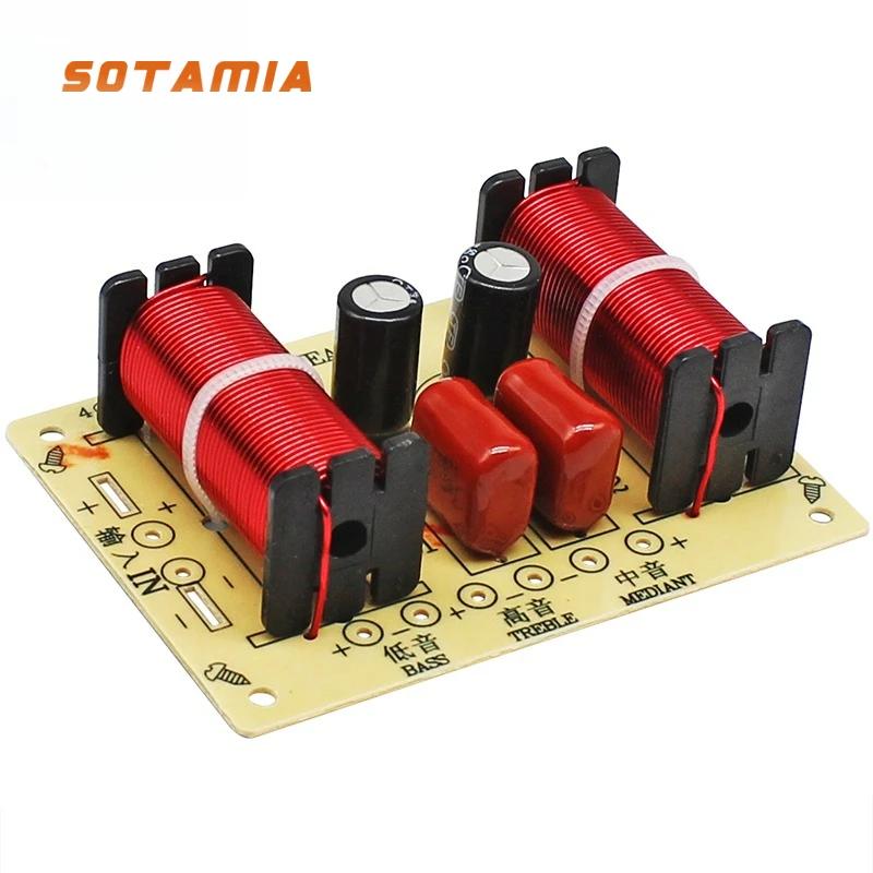 SOTAMIA 150W 3 웨이 크로스 오버 필터 트위터 미드 레인지 서브 우퍼 스피커 DIY HIFI 홈 시어터 오디오 수정 업그레이드