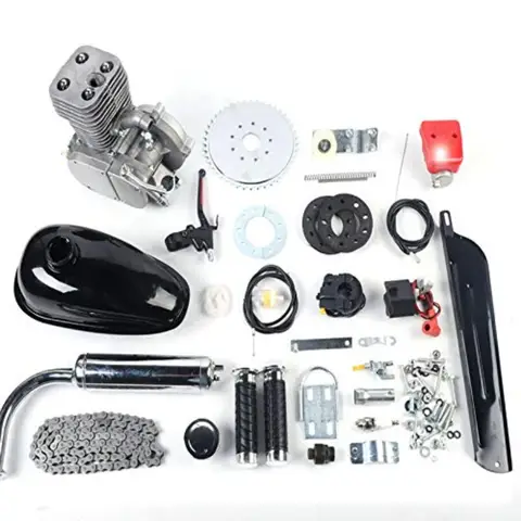 100CC 2Stroke Bike Engine Kit for 26 and 28 Bicycles: Portable Petrol Gas Motorized Upgrade with High Efficiency and Lightweigh