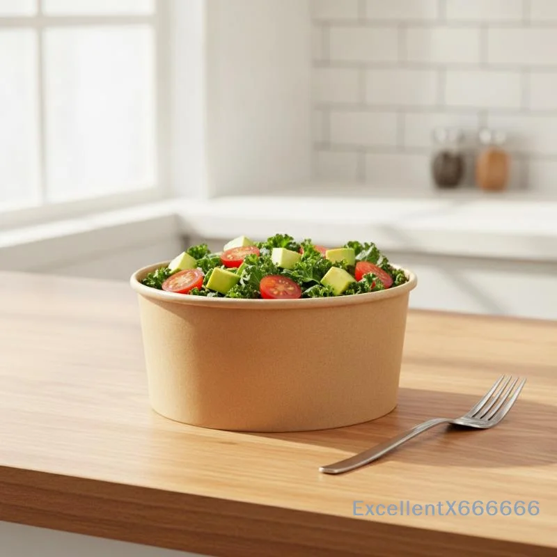 25Sets 1300Ml Paper Bowls With Lids, Disposable Soup Bowls Food Containers Box