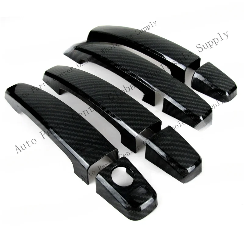 L+ Carbon Fiber Side Door Handle Covers Trims For 12-20 Chevrolet Chevy Sonic Sedan