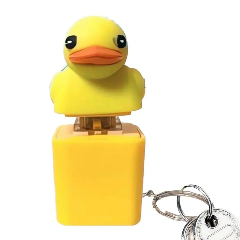 

Quackey Fidget Toy Перезаряжаемый брелок Утка Непоседа игрушка для снятия стресса Сенсорная игра Писклявый домашний декор для сумки и столешницы
