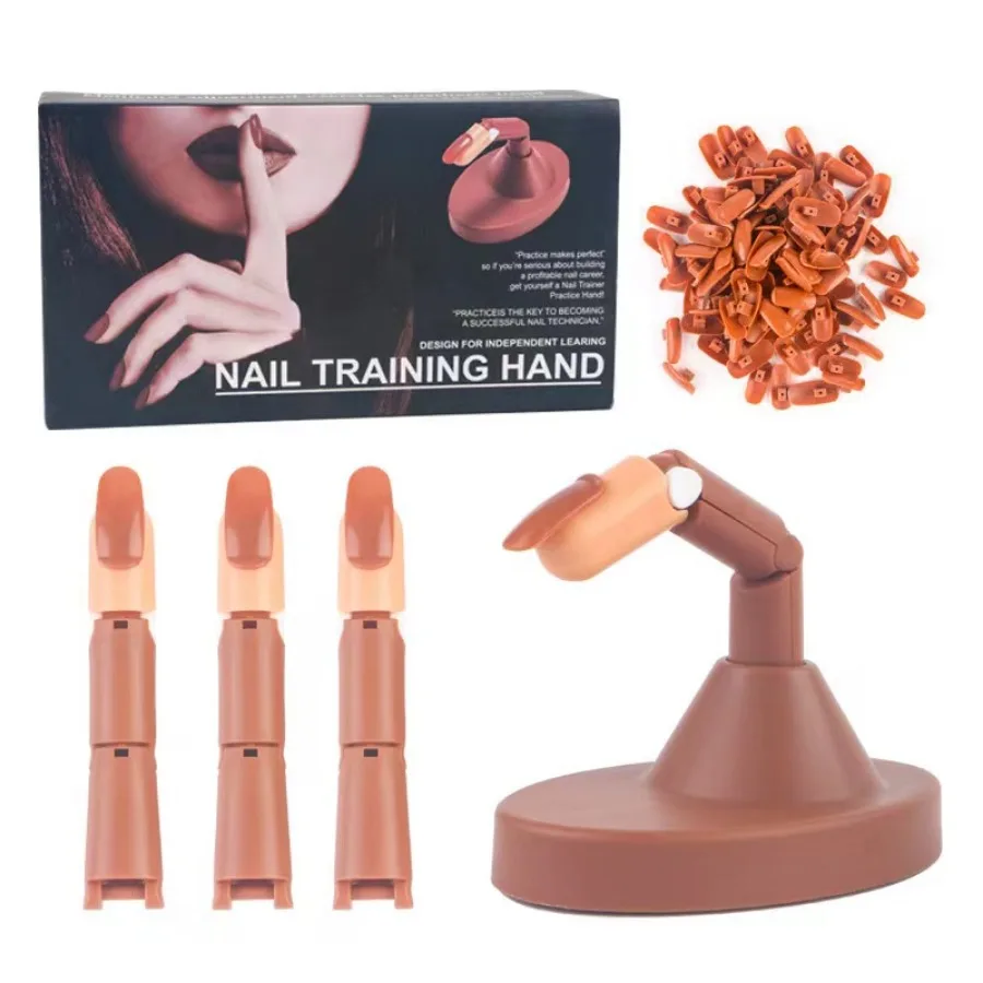 

Nail Practice Finger for Acrylic Nails Removable mannequin hand for acrylic nail practice, nail training tool set