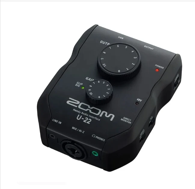 

ZOOM U22 U-22 handheld USB audio interface recording sound card for PC/Mac/iPhone/iPad Network Broadcast And Stage Performance