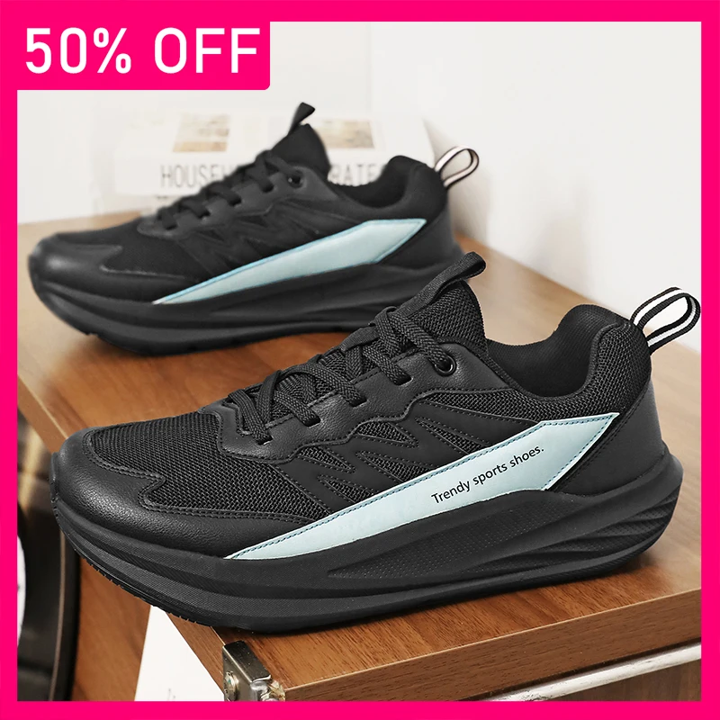 

Мужские и женские спортивные кроссовки для марафона: дышащие, легкие, с широкой колодкой, удобные, модные, на плоской подошве, нескользящие, повседневные, для фитнеса