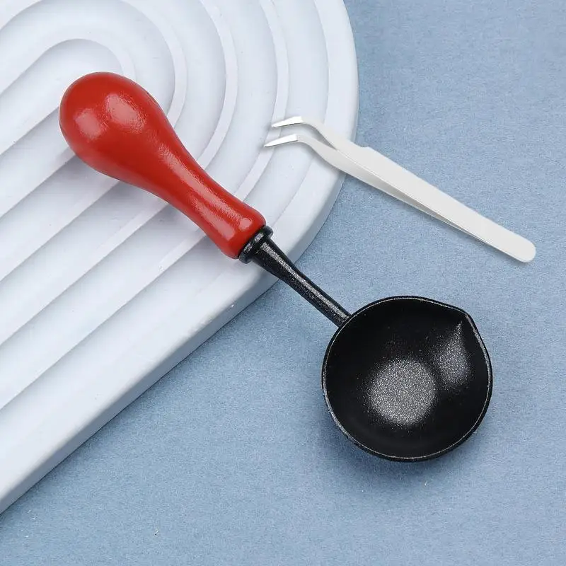 Hoogwaardige Lakzegel Non Stick Lepel Zegellak Lepel Stempelzegel Verwarming Lak Wax Tool Anti Stick Gemakkelijk schoon te maken