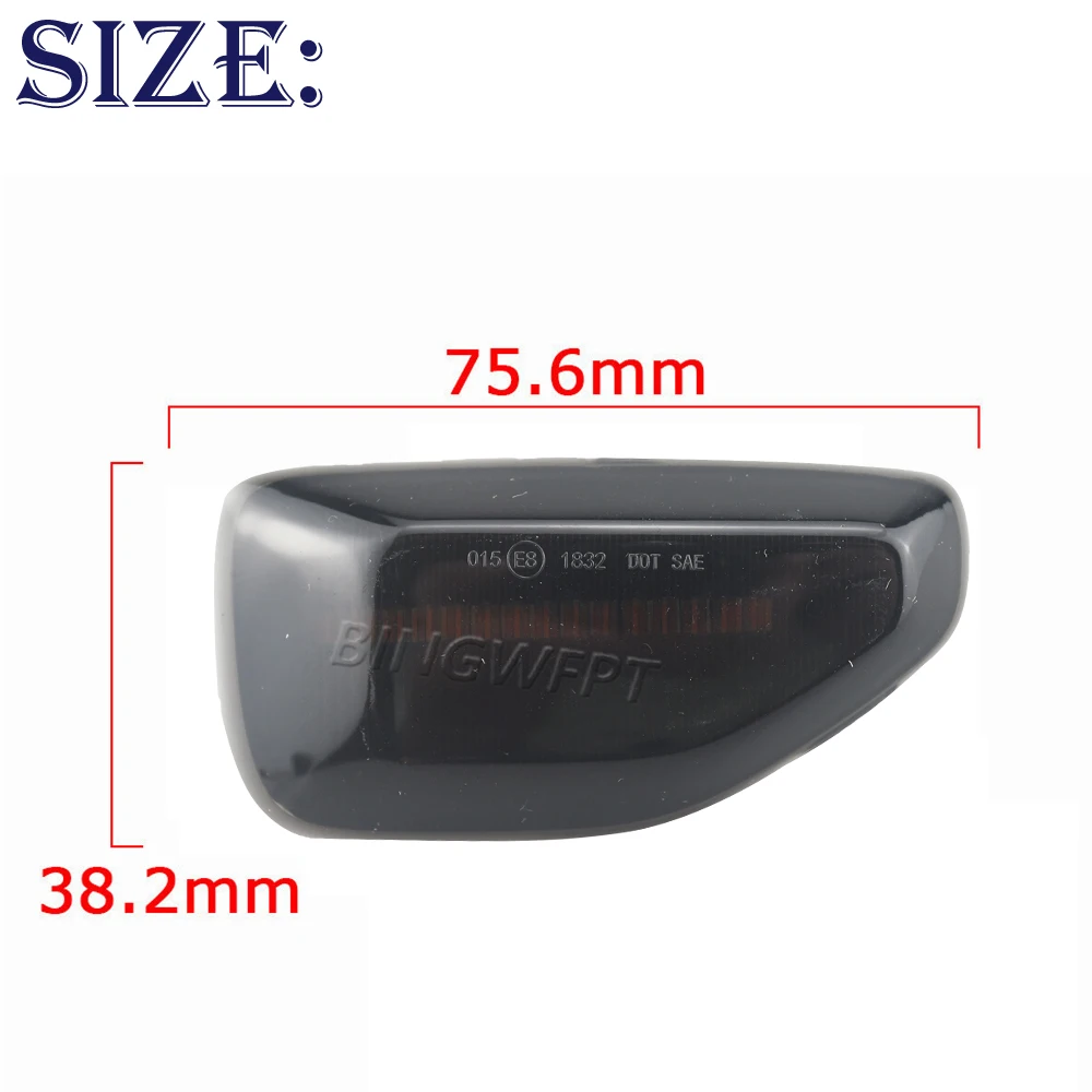 2X LED Dynamic Side Marker Turn Signal Light For Dacia Logan 2 Sandero 2 Duster Renault Stepway Sandero Indicator Lamp