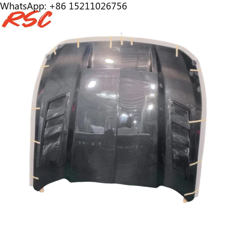 

Передний капот двигателя из углеродного волокна для Ford Mustang 2025, идеальная посадка