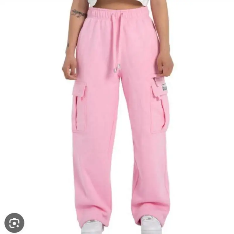 

Ограниченная серия Ярко-розовые рабочие брюки Мужские повседневные прямые брюки с высокой талией Другие материалы 00% нейтральные Другие детали