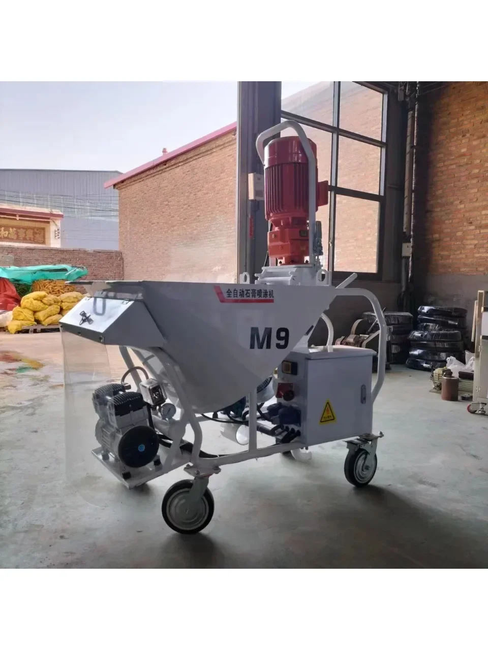 Full automatic dry powder spray machine High Pressure Gypsum spraying machine