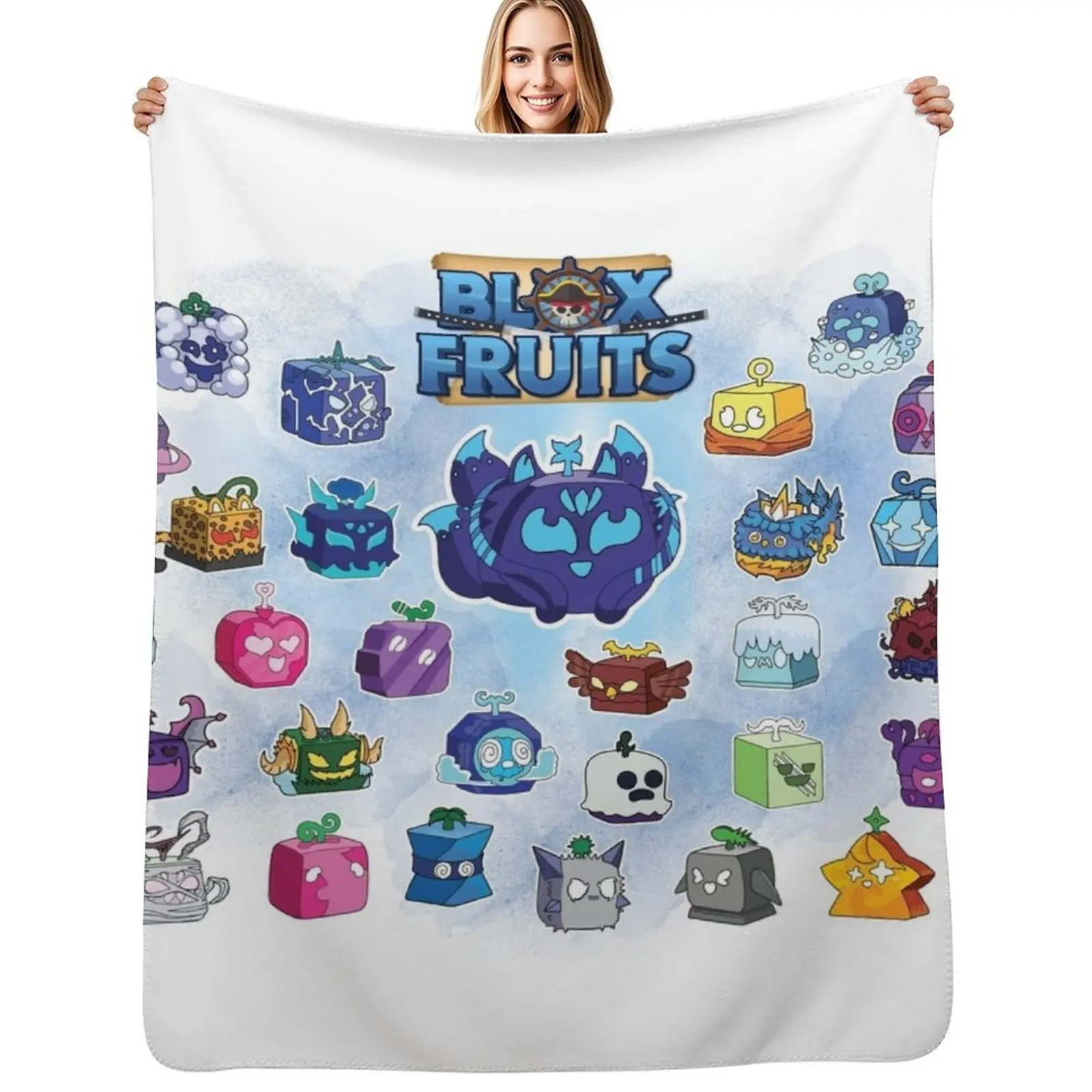 

Kitsune - Blox Fruits - Characters Throw Blanket Beach Soft Beds christmas decoration anime Blankets