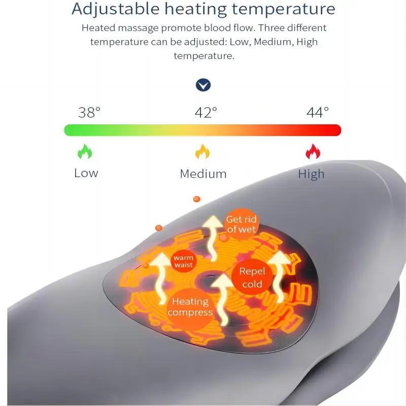 Massageador elétrico para cintura e costas, dispositivo de tração lombar, vibração, suporte para coluna lombar, relaxamento inferior, alívio da dor nas costas, fadiga