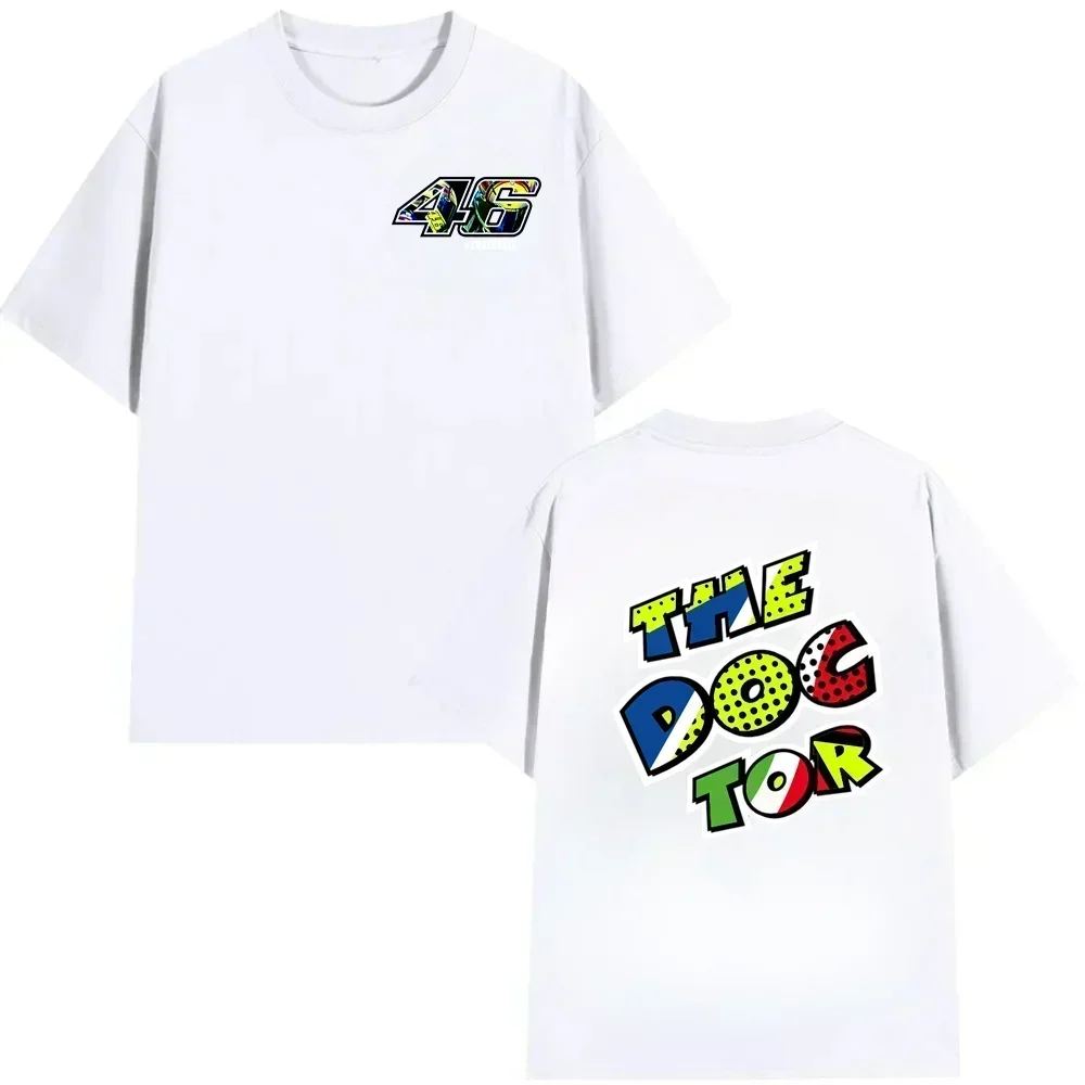 Men T Shirt Casual Moto GP The Doctor Motorcycle Race Sportor Rossi T-shirt Summer Short Sleeves 100% Cotton Cool Tee