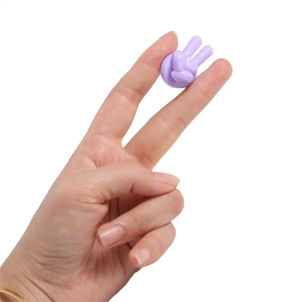 PVC Creative Thumb Cable Organizer Self-Adhesive Cord Holder Self-Adhesive Thumb Wire Holder Thumb Data Cable Storage