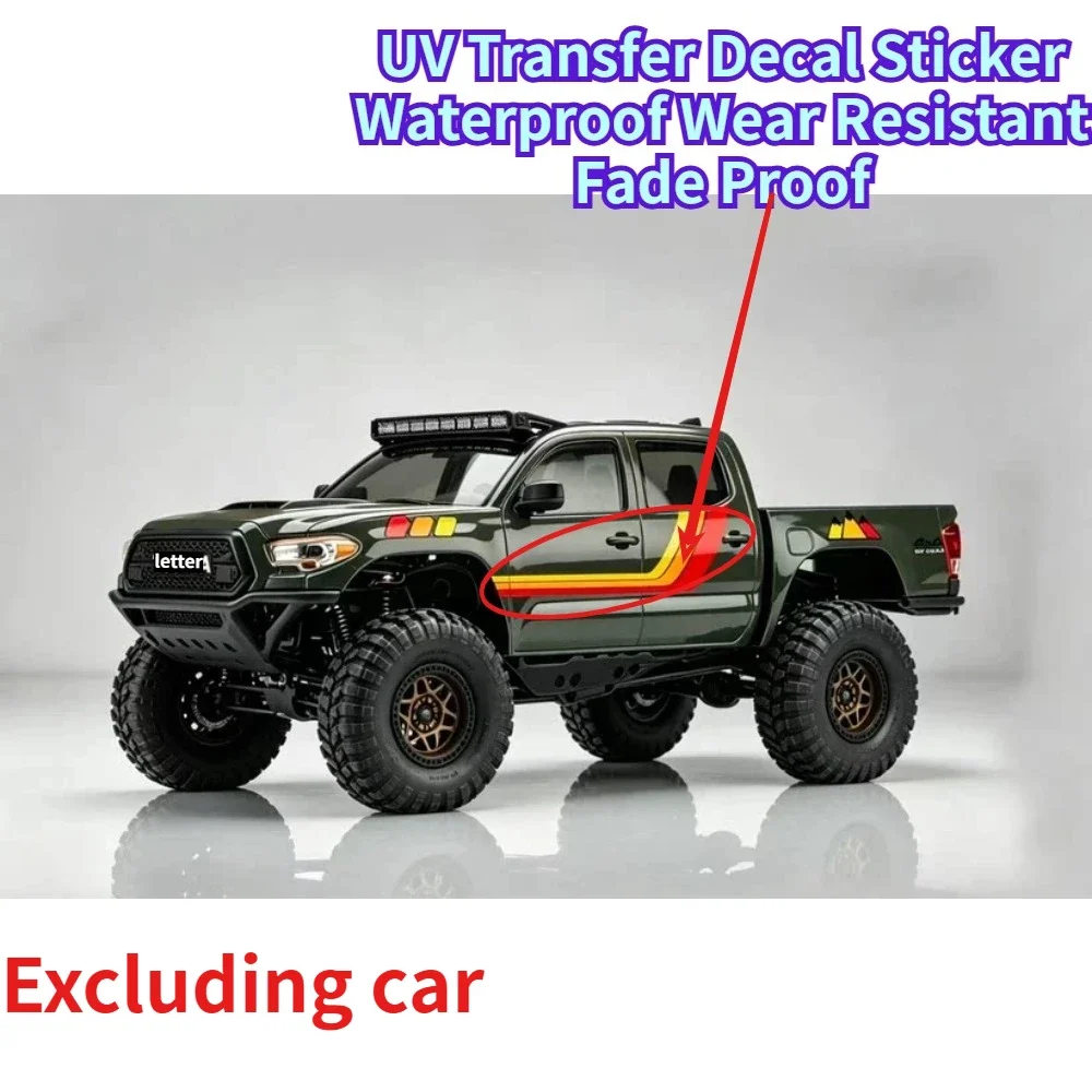 Fade Proof UV Transfer Decal For Axial SCX30 1/30 scale RC Crawler Waterproof Wear Resistant  Body Shell Decor Upgrade Accessory