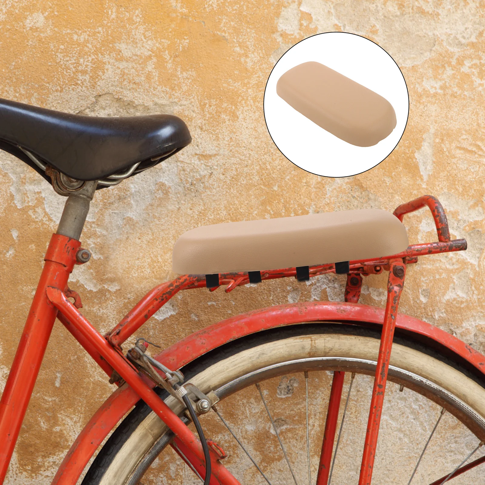 

Bike Rear Manned Cushion 13x6 Inches Wide Design Quick Release Bicycle Seat Replacement for Mountain Electric Bikes Comfortable