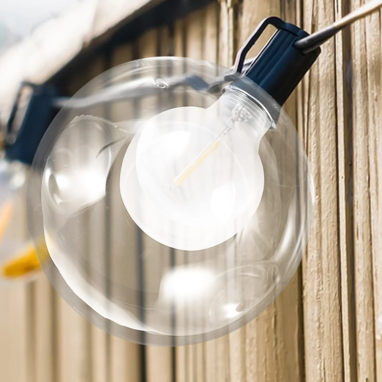 

Clear Glass Globe Lamp Shade Double Layered Round G9 Bulb Base Soft Light Diffusion Decorative Fixture Cover for Wall Sconce