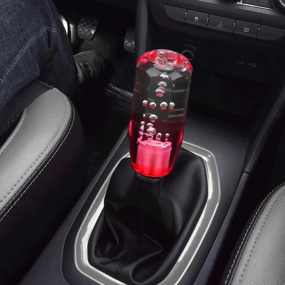 Manual Transmission Universal Crystal Transparent Bubble 10/15CM Shift Knob Stick Shifter Car Gear Shift Knob Car Accessories