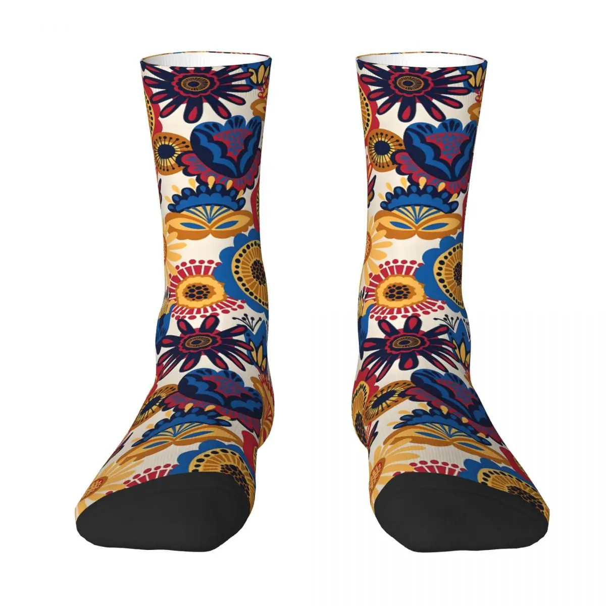 FLORAL MODERN ABSTRACT MEXICO FOLK Unisex Winter Socks Warm Happy Socks Street Style Crazy Sock