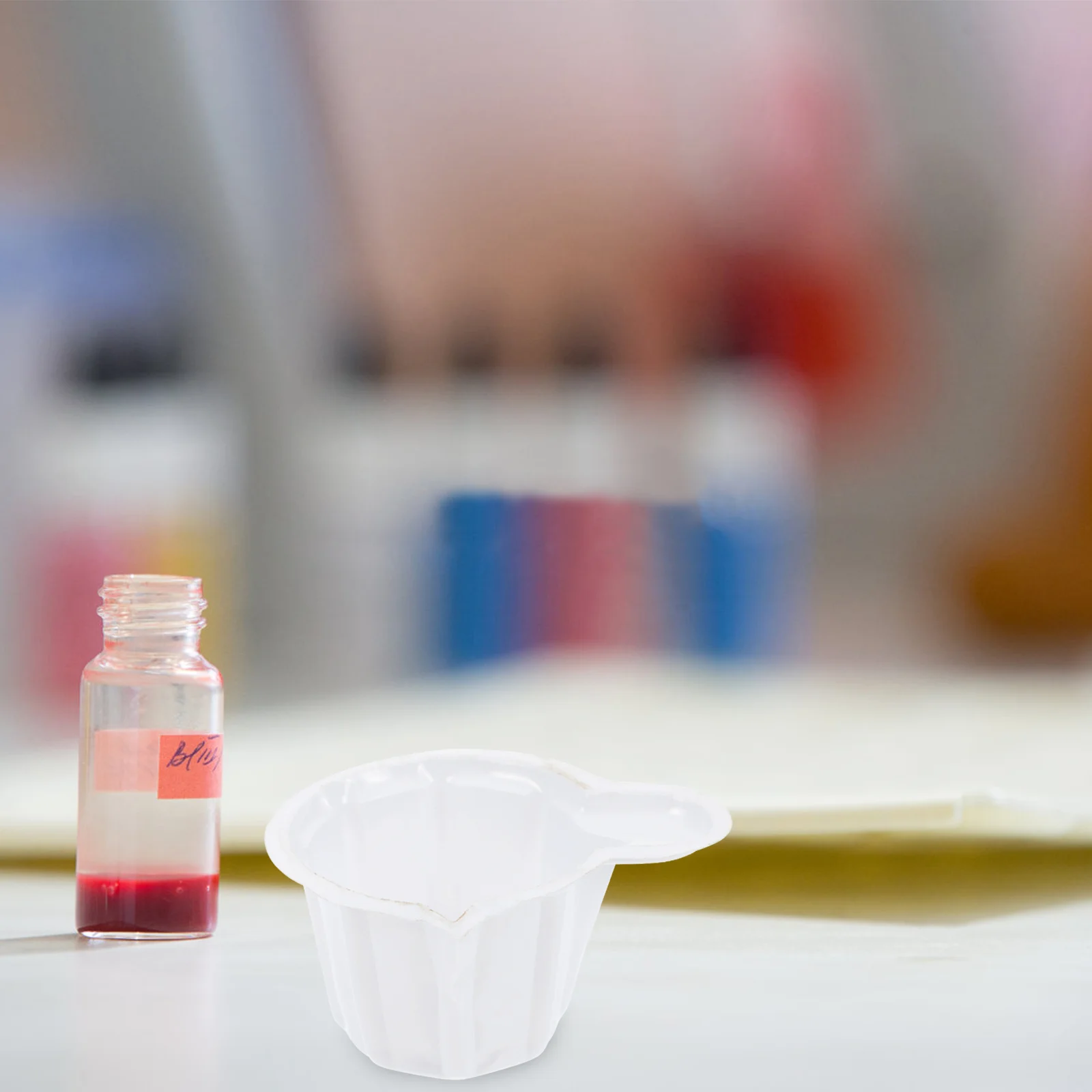 

1000 Pcs Milky White Urine Cup Portable Cups Sampling Disposable Plastic Specimen