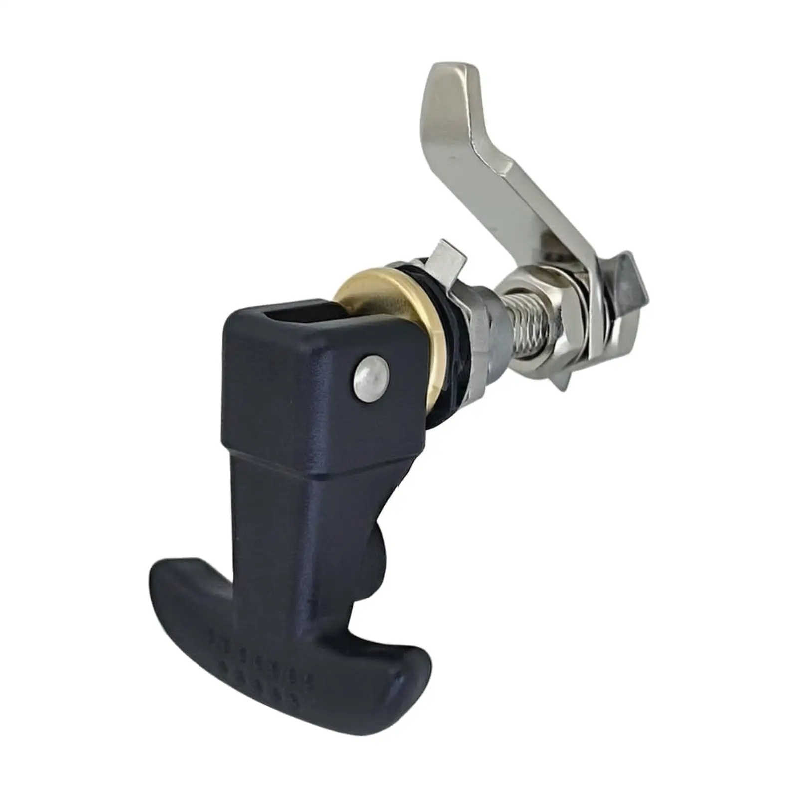 Compact Folding T Handle Lock for Camper Door and Window with Sealed Mounting Hardware Kit