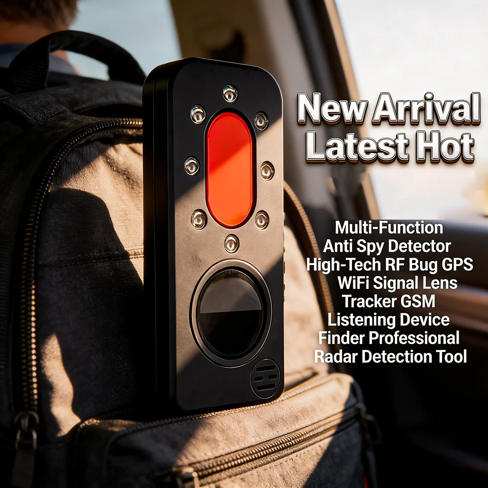 Wireless Hidden Camera Detection Device Finder Anti-Spy Camera Detects Alarm Multi-Function Anti-Candid IR Scan Mini Cam Finder,