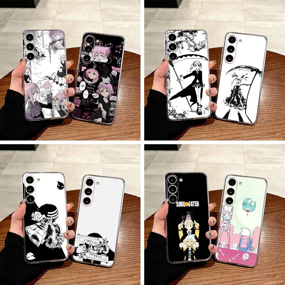 

Anime-S-Soul -E-Eater Clear Soft Silicone Phone Case for Samsung Galaxy A71, A70, A52, A51, A40, A30