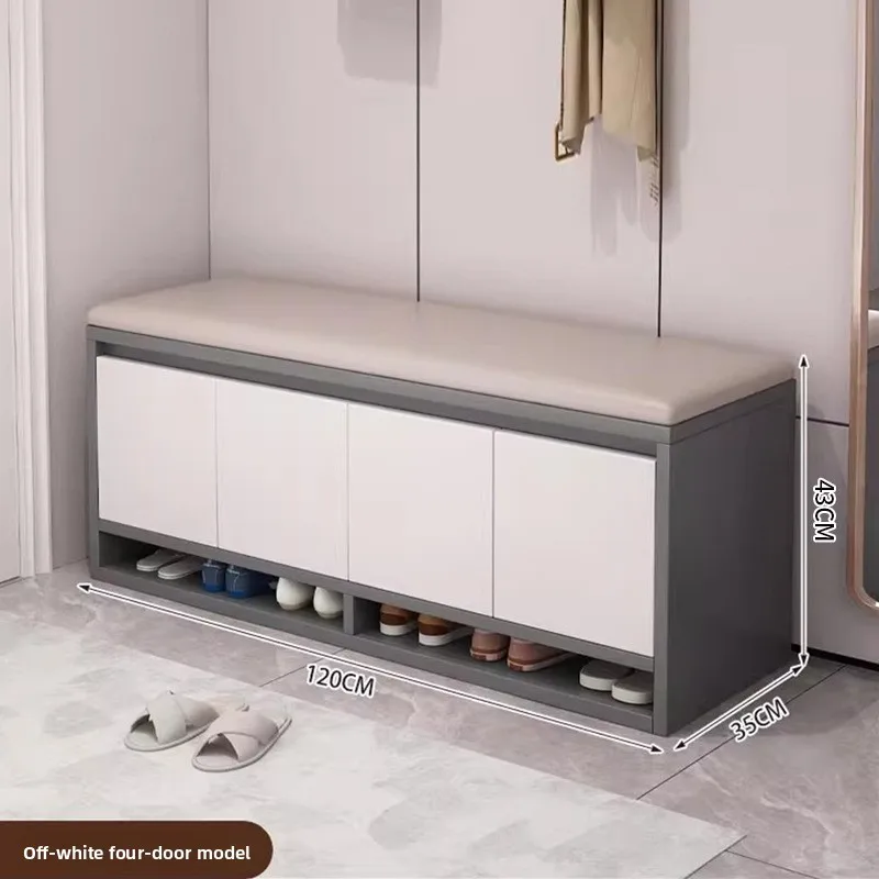 New Model Household Goods Shoe Changing Stool, Seat Stool Integrated Low Cabinet, Dust-proof Storage, Small Shoe Cabinet