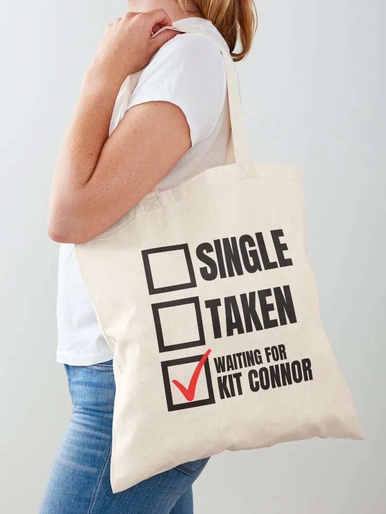 Relationship Status - Waiting for Kit Connor Tote Bag tote bag women shoping bag foldable reusable Canvas Tote