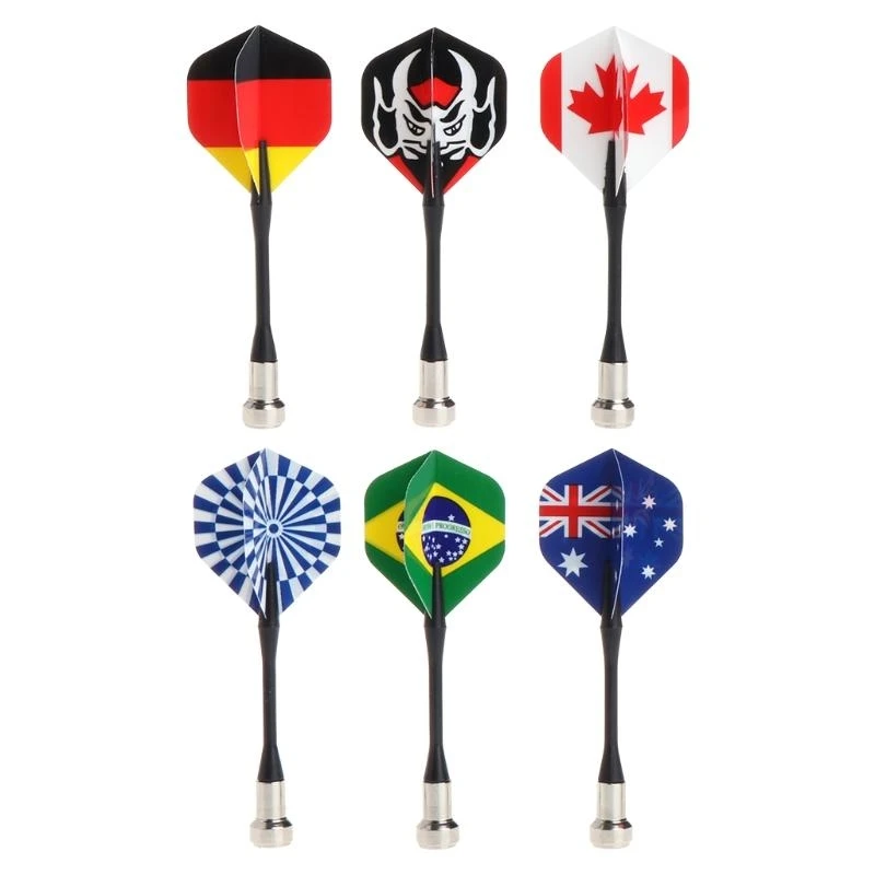 y1gd Target Set Plastic, Darts, Plate,Pack of 6