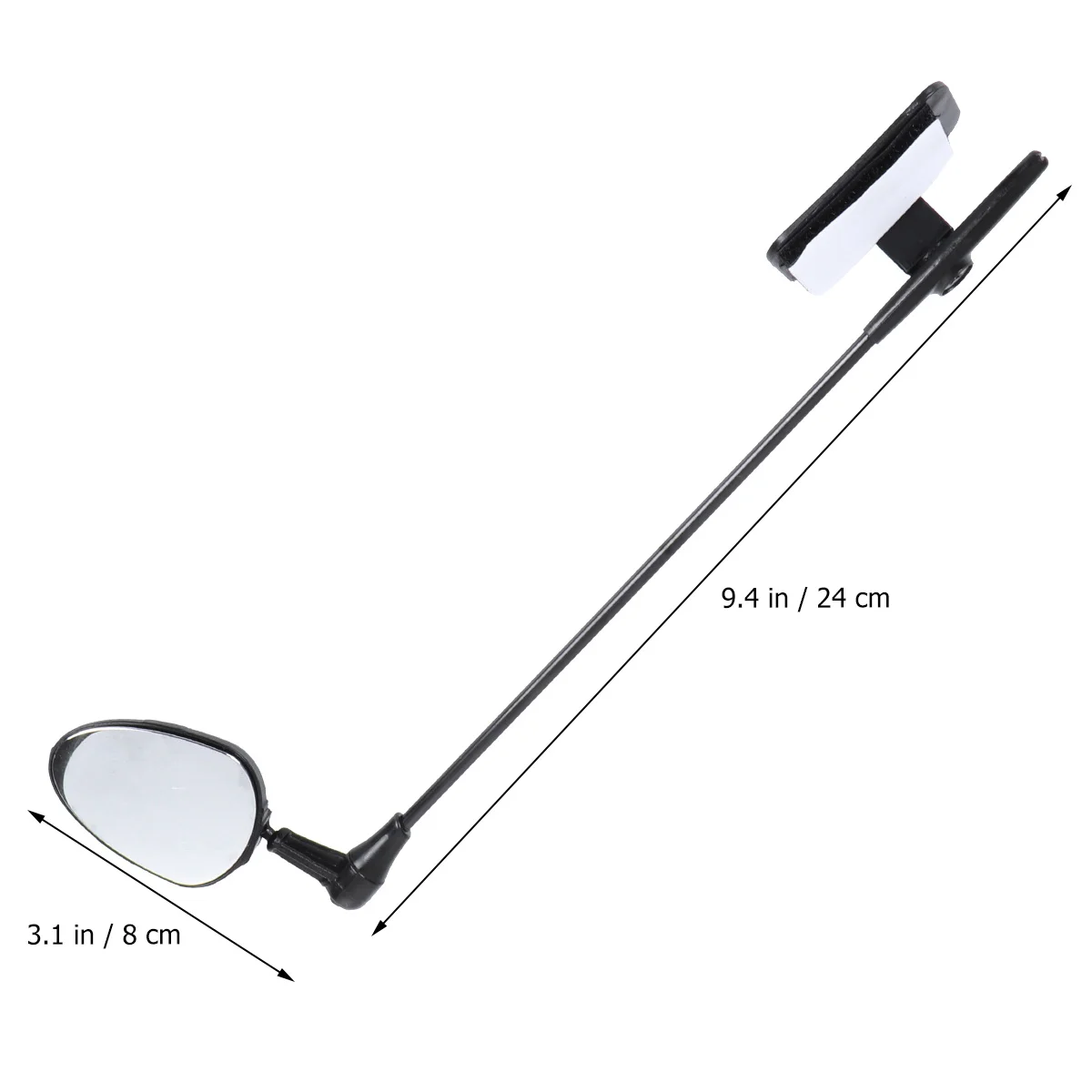 مرآة قابلة للتعديل بزاوية 360 درجة لركوب الدراجات، مرآة رؤية خلفية خفيفة الوزن قابلة للطي مع رؤية فائقة الوضوح وسهلة #4