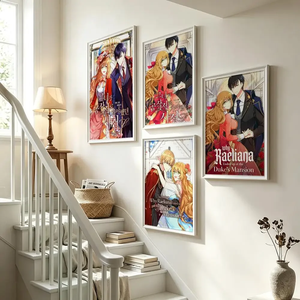 comic The Duke’s Servant Contract Fiancée HD Waterproof Self-adhesive Art Print Wall Decor for Bedroom Living Room Gift