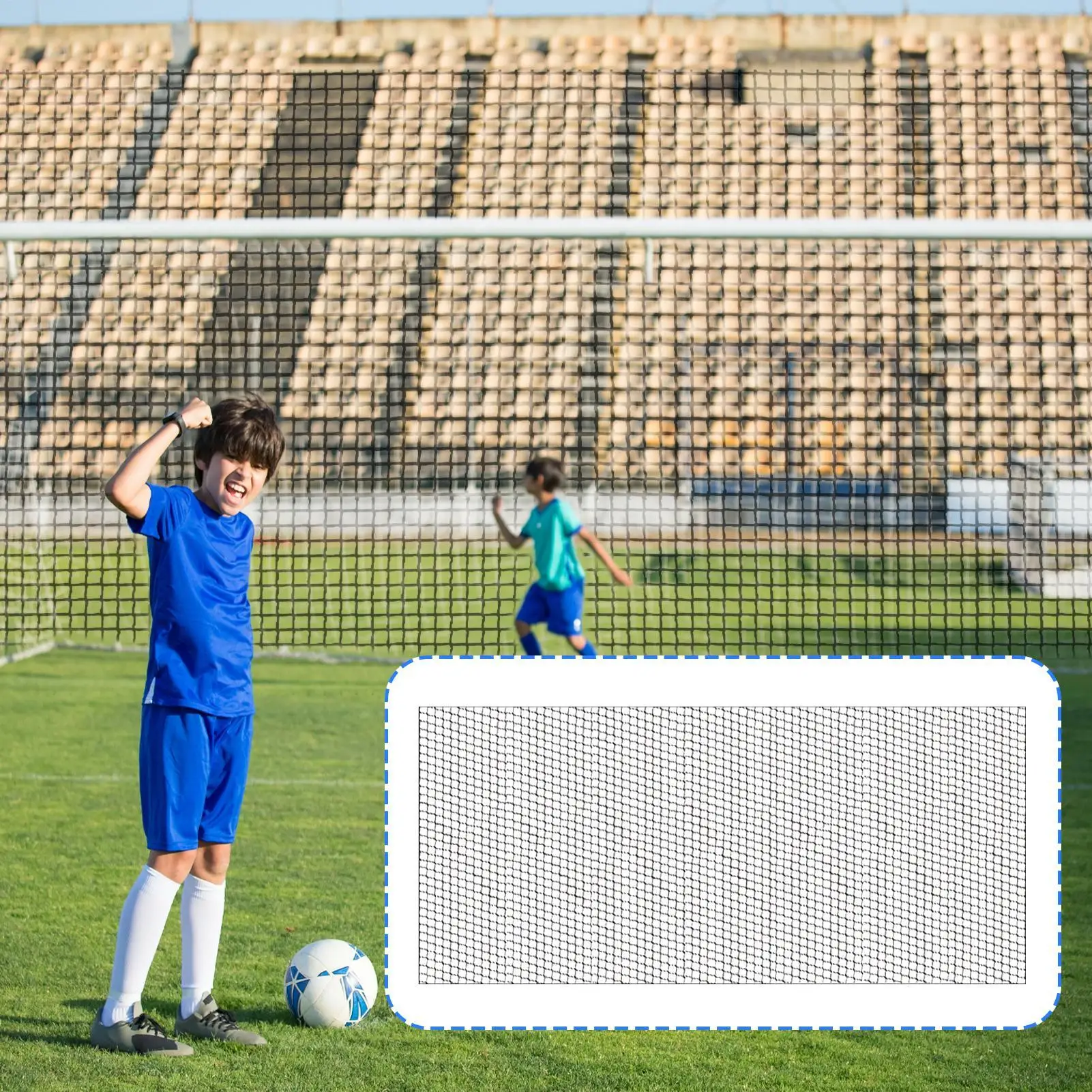 Rede de backstop de futebol, rede de quintal para esportes, suprimentos de futebol, malha de backstop para treinamento de quadra de beisebol, hóquei