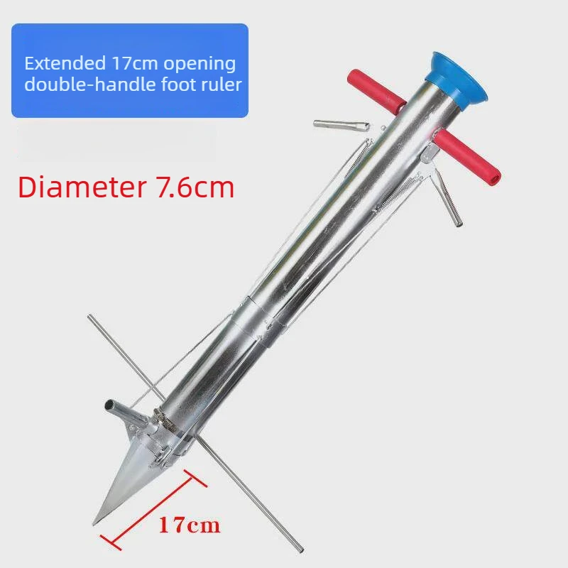 With distance measurement and foot pedal  1 pcs Vegetable Seeder Hand Farm Planting Tool   Transplanter Manual Sowing Machine