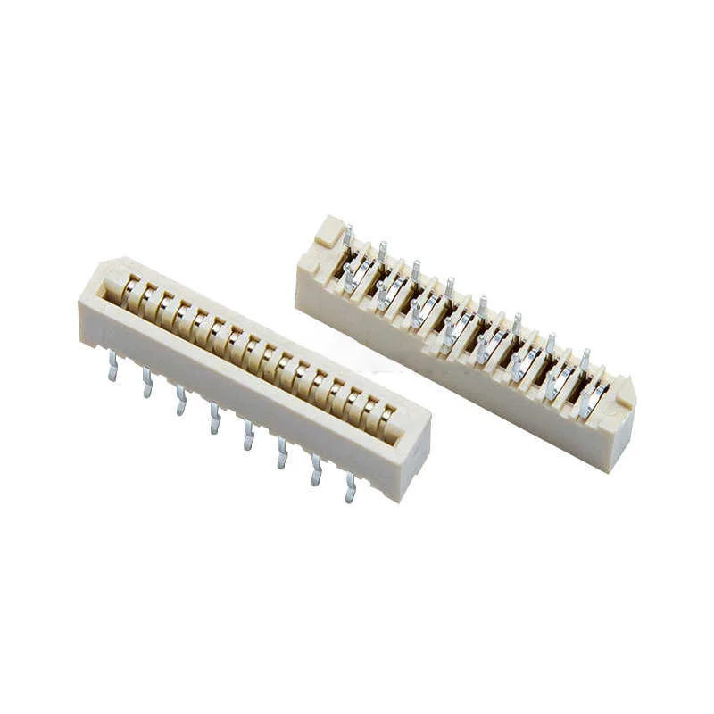 1.0MM single-sided wiring board connector with vertical straight feet, with temperature resistance of 6/8/10/16/12/20/30P