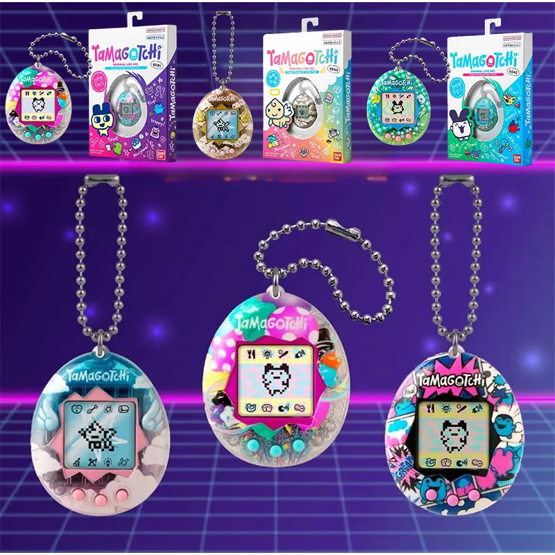 

Bandai Genuine Tamagotchi Reproduction Series Yuanzu Machine Pendant Electronic Pets Classic Game Console Childhood Memories Toy