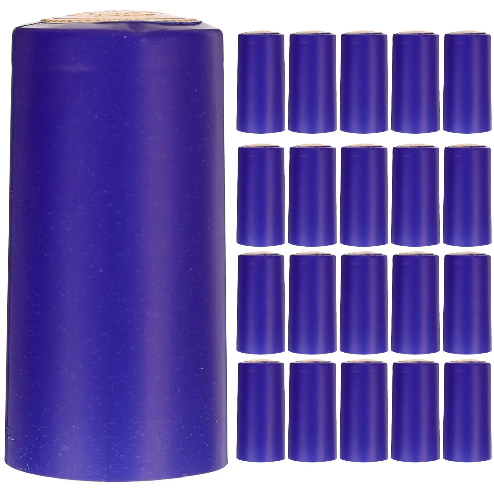 

50pcs Blue Heat Shrink Caps Bottle Sealing Film Practical Off Standard Bottles Kitchen Bar Use