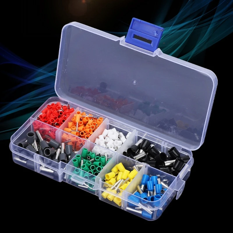 400pcs Comprehensive Wire End Sleeve set Insulated Cable Terminals set Uprgades