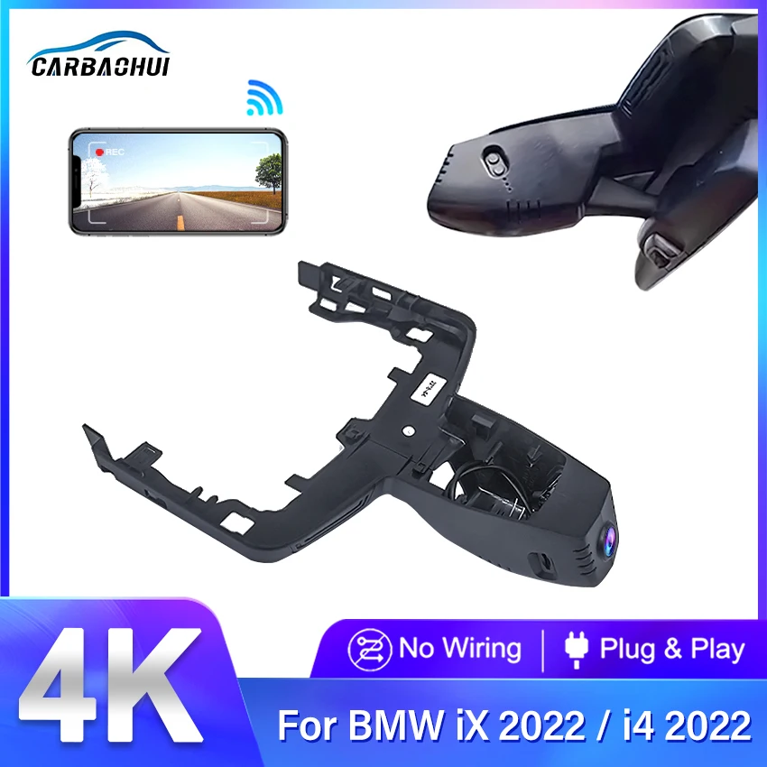 

Plug and play Car Wifi DVR Video Recorder Dashcam Camera Wide Angle For BMW IX.xDrive40 IX.xDrive60 IX.M60 2022 4K Dash Cam