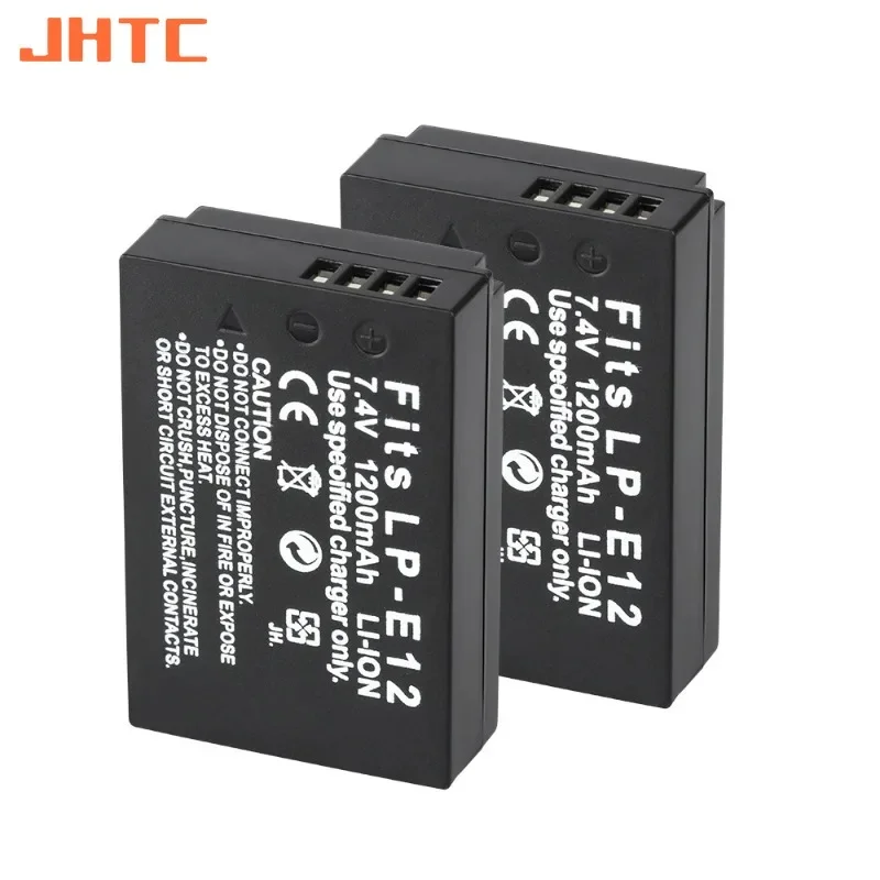 LP-E12 1200mAh Battery For Canon Rebel SL1 100D Kiss X7 EOS-M EOS M2 EOS M10 M50 M100 LP E12  LPE12 Camera Batteries