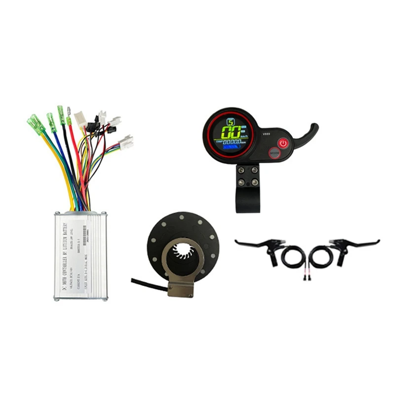 36V/48V 15A Ebike Controller Kit With V889 LCD Display For 250/350W JN Electric Bike Motor Conversion Parts