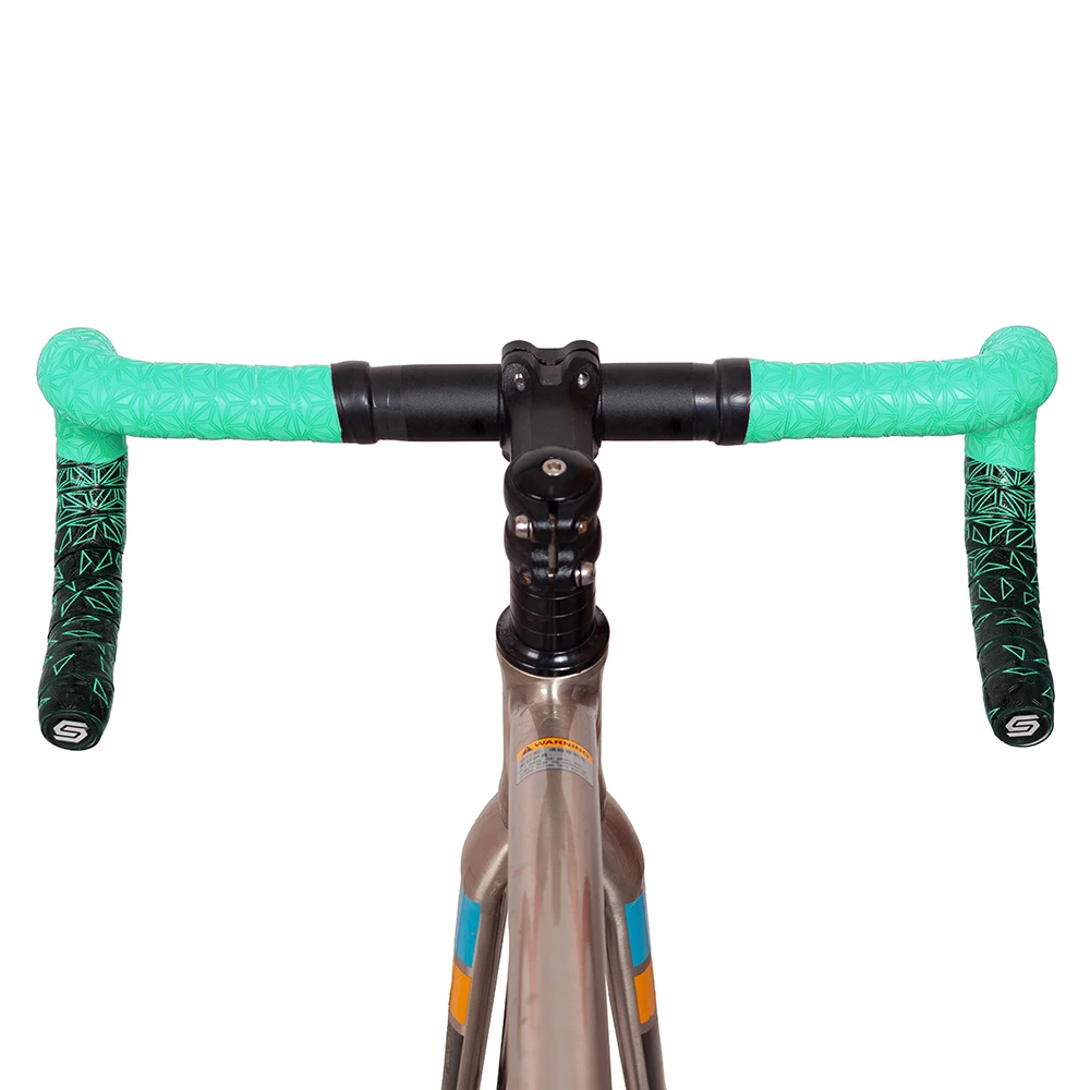 1 Paar Neues Fahrradlenkerband Zweifarbiges Rennrad-Lenkerband mit Chrysanthemenmuster EVA+PU Weiches Anti-Vibrations-Lenkerband Langlebiges Lenkerband – Detail 19