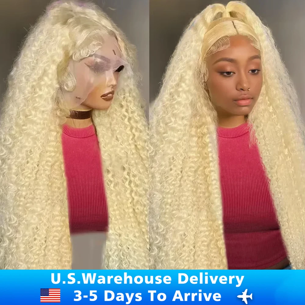 613 Blonde Hd Lace Frontal Wig 13x4 13x6 Lace Human Hair Wigs Deep Wave Wig Brazilian Hair Curly Human Hair Wigs For Black Women