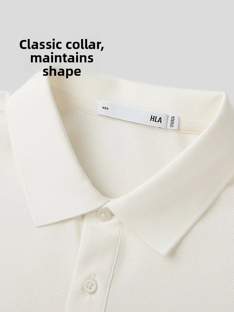Steady HLA Short Sleeve  Shirt for Men Casual Classic Collar Color Block T-Shirt Polyester Cotton Spandex Blend Summer Wear