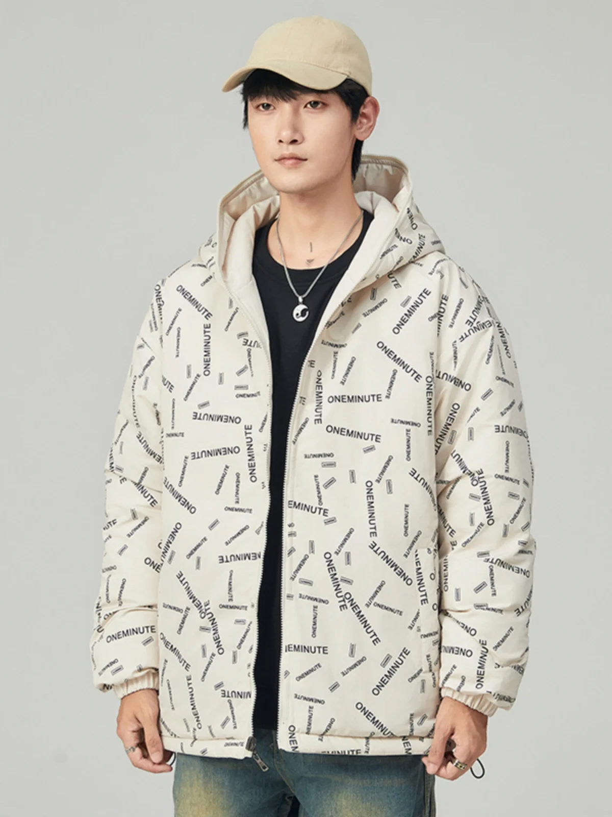 Cappotto invernale con cappuccio indossabile double face in cotone Jaet 300 Pou American Sle da donna taglie forti Coppia abbinata a tutte le stagioni